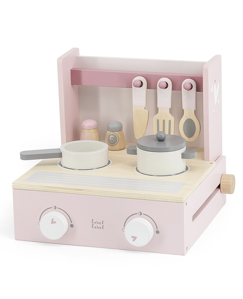 personalisierbar - Kinderküche  kompakt aus Holz 