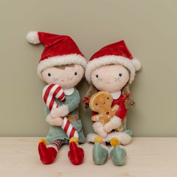 Weihnachtspuppe, Weihnachten, Puppe,Kuschelpuppe Rosa, Kuschelpuppe, Puppe, Spielzeug, Little Dutch, Puppe