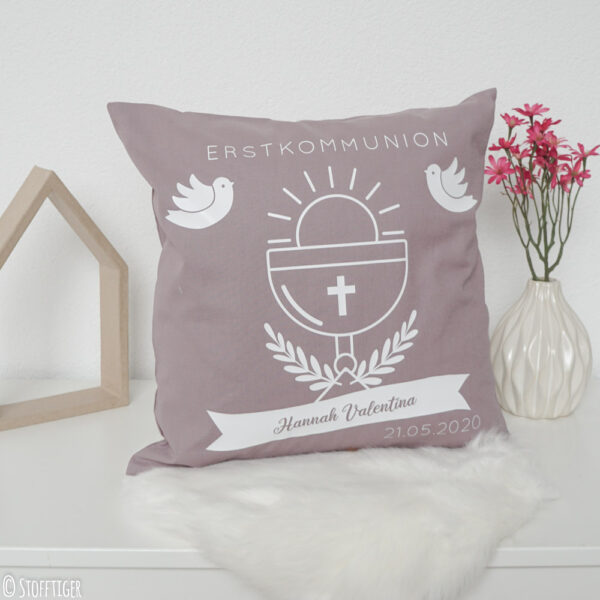 Erstkommunion, Konfirmation, Geschenkidee, Kommunion, Erstkommunionsgeschenk, Kissen, Geschenk zur Erstkommunion