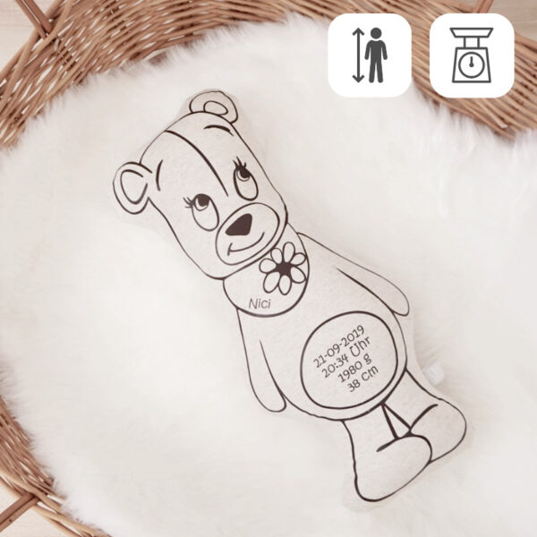 Geburtskissen mit Gewicht, Geburtskissen mit Echtmaßen, Taufgeschenk, Geburtsgeschenk, Geschenk zur Geburt, Geschenk zur Taufe, Baby, Geschenkidee, Geburt, Taufe, Neugeborenes, Babygeschenk, Personalisiertes Kissen, Personalisiert, Jungen, Mädchen, Buben