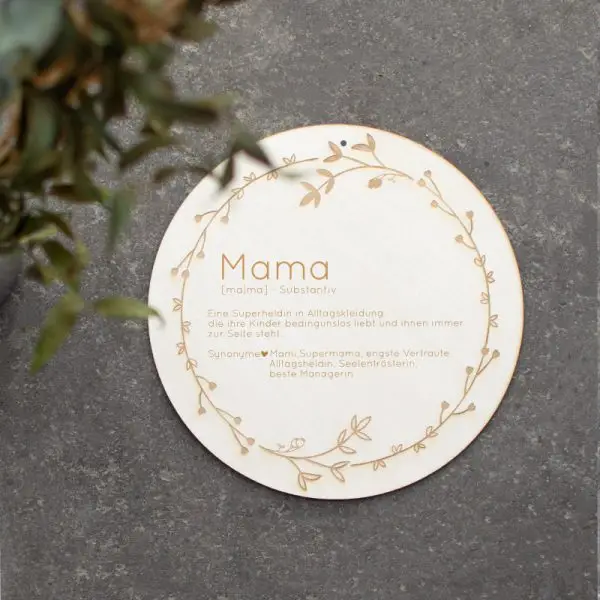 Holzschild Muttertag, Mama, Alltagsheldin, Supermama, Geschenk zum Muttertag, Muttertagsgeschenk, Mama, Lieblingsmama, Supermom, Holzschild personalisiert, Gravur