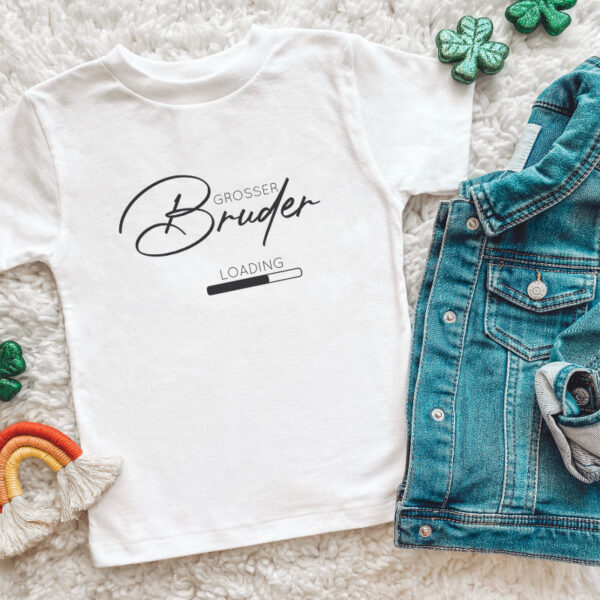Stofftiger, T-Shirt personalisiert, Großer Bruder, Schwangerschaftsankündigung, Pregnancy Announcement, Schwangerschaft, Große Schwester, Kleiner Bruder, Kleine Schwester, T-Shirt, Geschenkidee