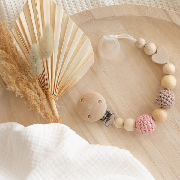 Perlen, Boho, Schnullerkette Nature Set, Schnuller, Schnulli, Schnullerband, Personalisierte Geschenke, BabySchnullerkette, Beißring, Geschenk, Geburt, Baby, Nuggi, Perononalisierbar, HolzspielzeugBaby, Beißkette