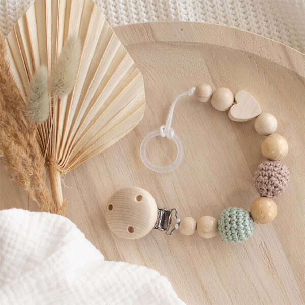 Perlen, Boho, Schnullerkette Nature Set, Schnuller, Schnulli, Schnullerband, Personalisierte Geschenke, BabySchnullerkette, Beißring, Geschenk, Geburt, Baby, Nuggi, Perononalisierbar, HolzspielzeugBaby, Beißkette