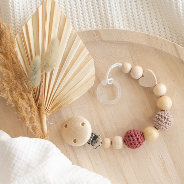 Perlen, Boho, Schnullerkette Nature Set, Schnuller, Schnulli, Schnullerband, Personalisierte Geschenke, BabySchnullerkette, Beißring, Geschenk, Geburt, Baby, Nuggi, Perononalisierbar, HolzspielzeugBaby, Beißkette