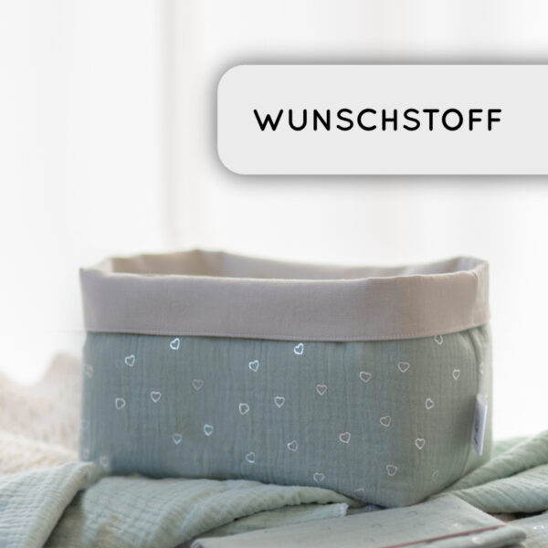 Stoffkörbchen Wunschstoff Personalisiert Personalisierbar, Stofftiger, Personalisiertes Körbchen, Personalisiertes Geschenkkörbchen, Geschenkkorb, Utensilo, Wickelkörbchen, Wickelkorb, Wickeltisch, Geschenkkorb, Windelkörbchen