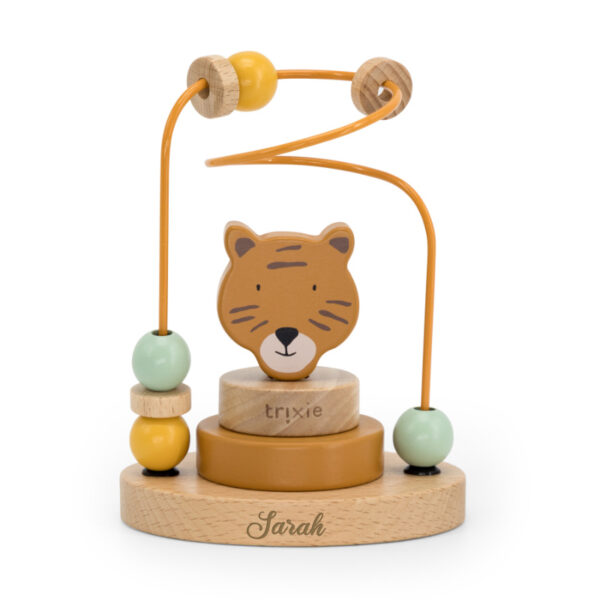 Motorikschleife,Holzspielzeug, Holzturm, Little Dutch, personalisiertes Spielzeug, Personalisierte Geschenke, personalisiert, Babygeschenke, mit Namen, Geburtsdaten, Taufe, Taufgeschenke, Geschenke zur Taufe, Geschenke zur Geburt, Geburtsgeschenke, Taufgeschenke, Geburt, Baby, Newborn, Stofftiger, Geschenkidee, Holz, motorikwürfel, Aktivitätenwürfel, Acitvity Cube,, Stofftiger, Trixie Baby