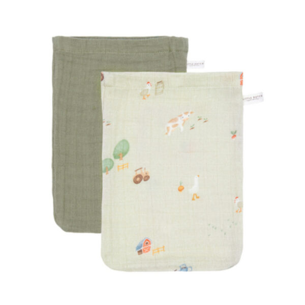 Hydrophile Waschlappen Little Dutch Bio-Baumwolle Bauernhofmotiv Little Farm Kollektion Kinderwaschlappen Saugfähigkeit Schnelltrocknend Baden mit Kindern Waschlappen-Set Babyhygiene Nachhaltige Materialien Weiche Textilien Pflegeprodukte für Kinder Hygienische Reinigung Kinderpflegeaccessoires Umweltfreundliche Produkte Hautfreundlich Hochwertige Verarbeitung Geschenkideen für Eltern stofftiger