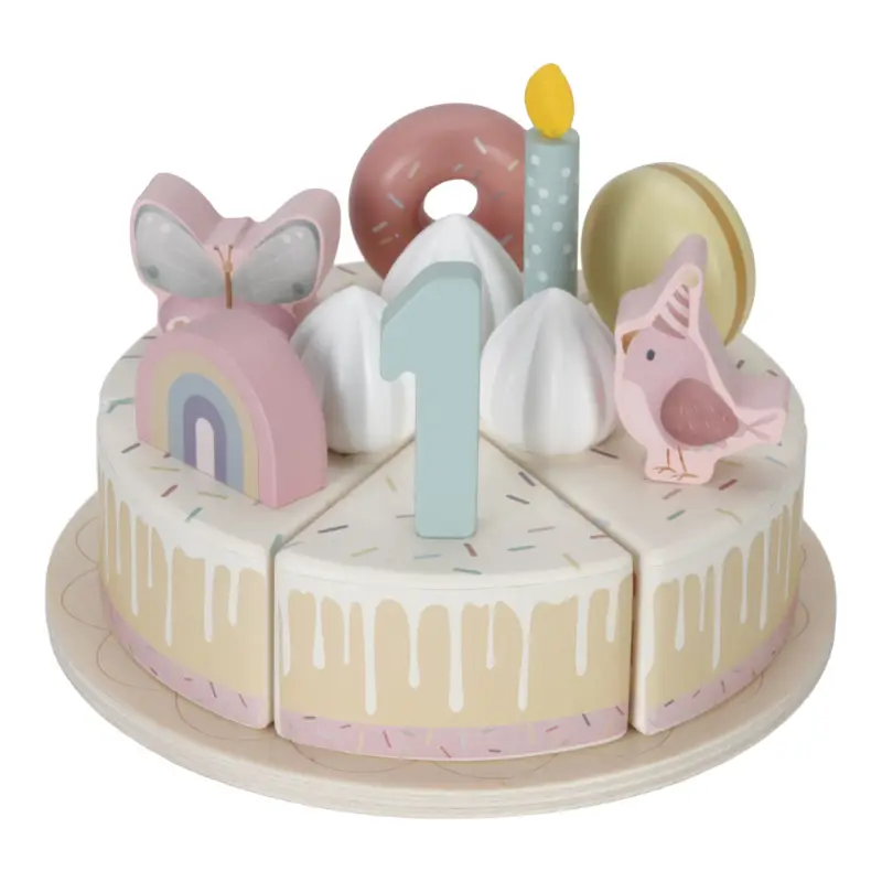 geburtstagstorte geburtstag holzspielzeug party geburtstagsparty kinder kleinkinder happy birthday little dutch personalisiert gravur stofftiger