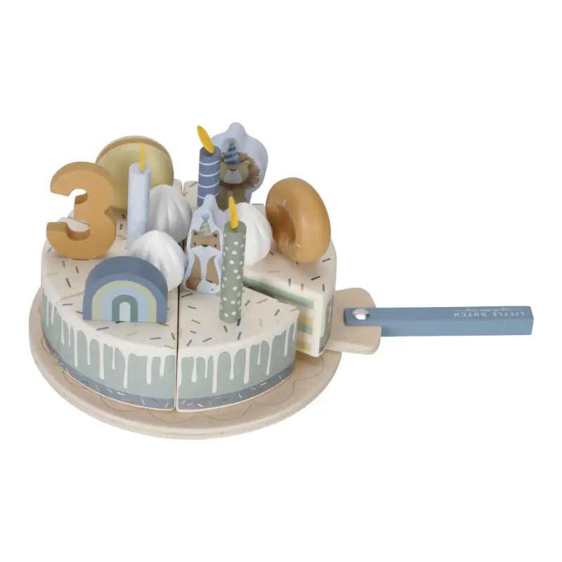geburtstagstorte geburtstag holzspielzeug party geburtstagsparty kinder kleinkinder happy birthday little dutch personalisiert gravur stofftiger
