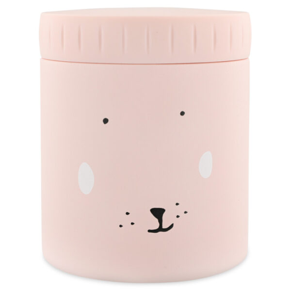 Trixie Baby Isolierbehälter Snackbox Hase, rosa Dose mit Hasengesicht und Schraubdeckel