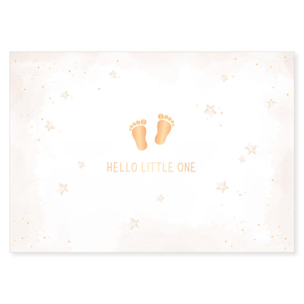 klappkarte glückwunschkarte karte baby geburt alles gute herzlichen glückwunsch stofftiger hello little one