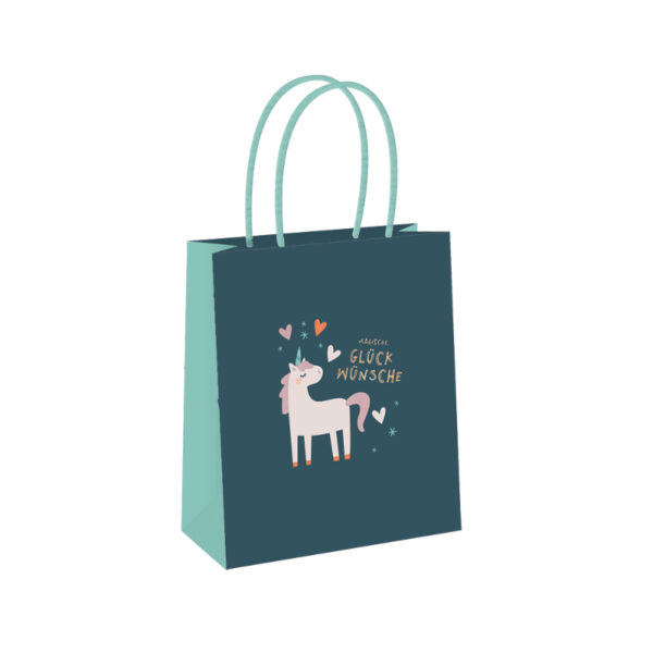 geschenktüte geschenktasche geschenktaschen große geschenktüten papier geschenktüten grafikwerkstatt magische glückwünsche einhorn geburtstag