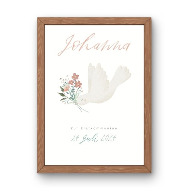 plakat poster taufe erstkommunion konfirmation firmung religiöse anlässe anlass geschenk geschenkidee taufgeschenk kommunionsgeschenk firmungsgeschenk taufpate firmpate pate kirche hoffnung jo und koko stofftiger