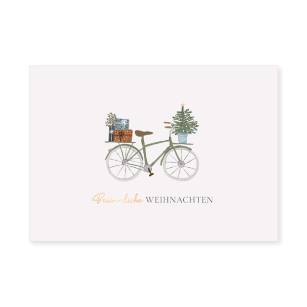 klappkarte glückwunschkarte karte Weihnachen Frohe Weihnachten Besinnliche Weihnachten Feiertage Frohes Fest stofftiger glückwünsche karten grafikwerkstatt billet grußkarte