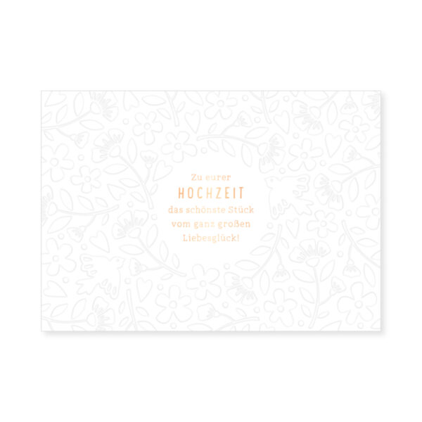 klappkarte glückwunschkarte karte hochzeit alles gute herzlichen glückwunsch stofftiger alles liebe zur hochzeit heirat brautpaar braut bräutigam glückwünsche karten grafikwerkstatt billet grußkarte