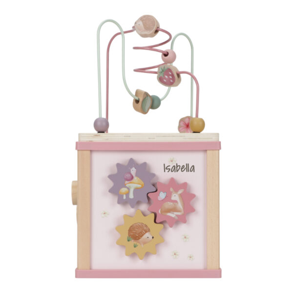 Holzspielzeug, Holzturm, Little Dutch, personalisiertes Spielzeug, Personalisierte Geschenke, personalisiert, Babygeschenke, mit Namen, Geburtsdaten, Taufe, Taufgeschenke, Geschenke zur Taufe, Geschenke zur Geburt, Geburtsgeschenke, Taufgeschenke, Geburt, Baby, Newborn, Stofftiger, Geschenkidee, Holz, motorikwürfel, Aktivitätenwürfel, Acitvity Cube, fairy garden