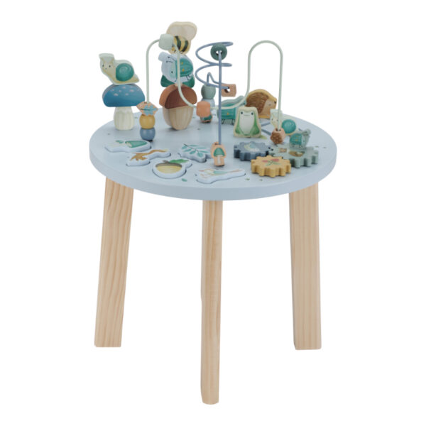 Aktivitäten Tisch, Aktivitätentisch, Tisch, Kindertisch, Spieltisch, Motoriktisch, Motorik, Motorikspielzeug, Motorikschleife, Holzspielzeug, Little Dutch, personalisiertes Spielzeug, Personalisierte Geschenke, personalisiert, Babygeschenke, mit Namen, Geburtsdaten, Taufe, Taufgeschenke, Geschenke zur Taufe, Geschenke zur Geburt, Geburtsgeschenke, Taufgeschenke, Geburt, Baby, Newborn, Stofftiger, Geschenkidee, Holz, Stofftiger, Forest Friends, Aktivitätstisch, Spirale, Puzzle, Turm, Zahnräder
