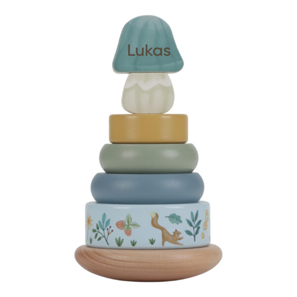 Little Dutch Ringstapelturm blau. Stapelturm, Holzspielzeug, Holzturm, Little Dutch, personalisiertes Spielzeug, Personalisierte Geschenke, personalisiert, Babygeschenke, mit Namen, Geburtsdaten, Taufe, Taufgeschenke, Geschenke zur Taufe, Geschenke zur Geburt, Geburtsgeschenke, Taufgeschenke, Geburt, Baby, Newborn, Stofftiger, Geschenkidee, Holz pilz forest friends
