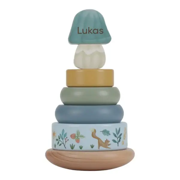 Little Dutch Ringstapelturm blau. Stapelturm, Holzspielzeug, Holzturm, Little Dutch, personalisiertes Spielzeug, Personalisierte Geschenke, personalisiert, Babygeschenke, mit Namen, Geburtsdaten, Taufe, Taufgeschenke, Geschenke zur Taufe, Geschenke zur Geburt, Geburtsgeschenke, Taufgeschenke, Geburt, Baby, Newborn, Stofftiger, Geschenkidee, Holz pilz forest friends