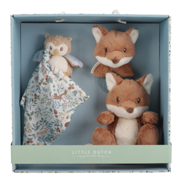 little dutch geschenkset forest friends stofftiger taufgeschenk geschenke zur taufe taufe geschenk geschenk für taufe zur geburt geschenk geschenke für babys zur geburt geburtsgeschenke personalisierte geschenke zur geburt personalisierte geschenke geburt geburt geschenk zur geburt personalisiert babyparty geburtstag taufe kuscheln spielen entdecken little dutch eule fuchs musselintuch junge geschenkbox