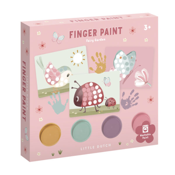 malbuch ausmalbuch little dutch beschäftigung unterwegs stofftiger kreativspielzeug kreativ kinder kleinkinder malen basteln farbkasten fingerfarben malkarten fairy garden fingermalset
