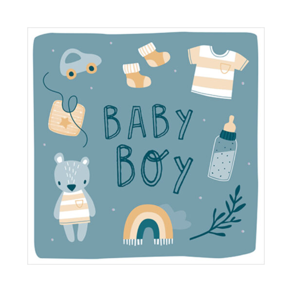 klappkarte glückwunschkarte karte stofftiger quadratisch grafikwerkstatt gratulation geburt glückwünsche zur geburt persönlich persönliche glückwünsche baby boy