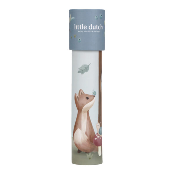 stofftiger little dutch kaleidoskop forest friends fernrohr fuchs eule muster spielzeug geschenk geschenkidee geburtstag entdecken visuell