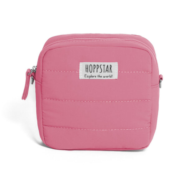stofftiger hoppstar kameratasche artist kamera tragetasche bag gepolstert trageriemen aufbewahrung tasche innenfach rosa bubblegum reißverschluss