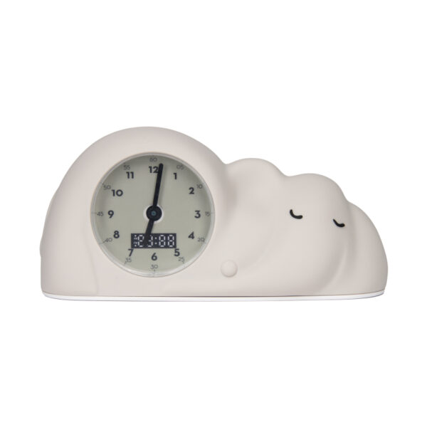 schlaftrainer flow amsterdam uhr kinderuhr digitaluhr analoguhr kinderschlaf schlafrhythmus kind baby nachtlicht stofftiger schlafen