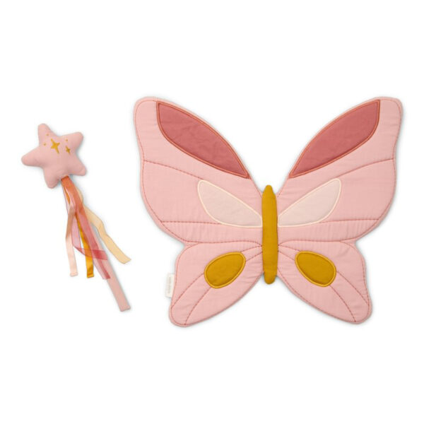 stofftiger little dutch feenflügel zauberstab verkleidung weiche flügel gepolstere feenflügel flügel zum verkleiden fairy garden kollektion kinderflügel kinderfeenflügel kinderverkleidung