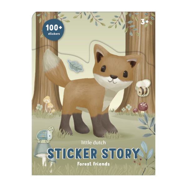 stickerbuch forest friends aufkleber basteln sticker little dutch stickerset kinder sticker basteln malen bastel Projekt Fenster dekorieren Stofftiger Mitbringsel Kleinigkeit Geschenksidee Reise Beschäftigung Reise Spaß Urlaub lange Autofahrten