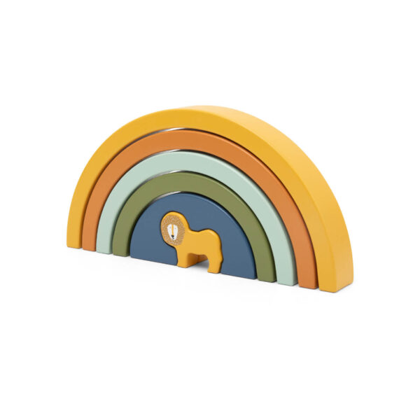 holzregenbogen regenbogen holzspielzeug spielzeug kinderspielzeug stapelturm holzstapelturm motorikspielzeug motorik baby newborn babyspielzeug stofftiger trixie nachhaltig fsc zertifiziert personalisierbar persönlich lasergravur geschenkidee geschenk zur geburt taufgeschenk babyparty personalisiertes geschenk figuren