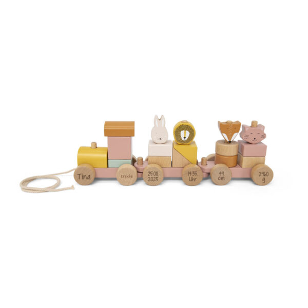 Holzzug, Eisenbahn, Holzeisenbahn, Holz Zug, Holzeisenbahn, Holz eisenbahn, Personalisierte Geschenke, Personalisiert, personalisiertes Spielzeug,Trixie, personalisiert,, Stofftiger