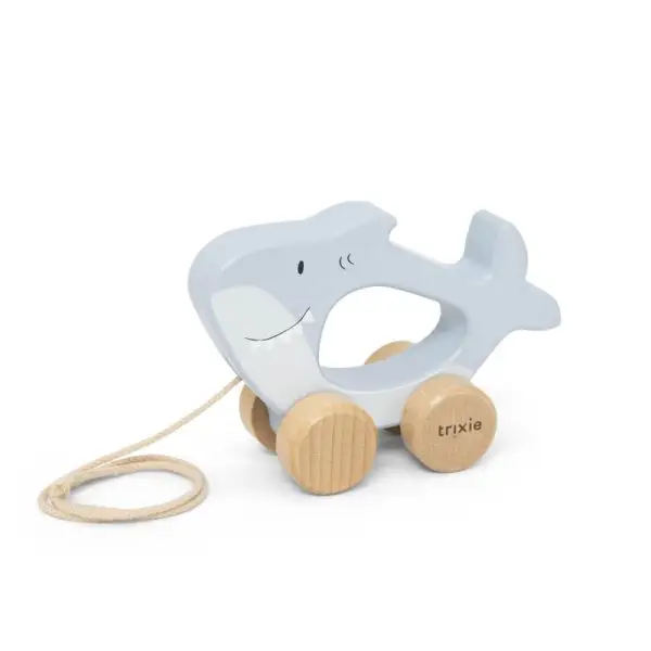 Nachziehtier Trixie Holzspielzeug Spielzeug Motorikspielzeug Babyspielzeug Geschenke für Kinder Babygeschenke Tiger Taufgeschenk Geschenk zur Geburt erste Schritte Feinmotorik Konzentration Geduld tierischer Begleiter Personalisierung personalisiertes Geschenk