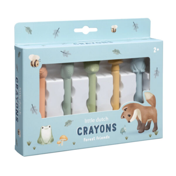 Little Dutch Wachsmalstifte Forest Friends in der Originalverpackung