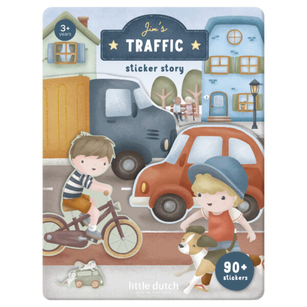 stickerbuch jim jim's verkehr aufkleber basteln sticker little dutch stickerset kinder sticker basteln malen bastel Projekt Fenster dekorieren Stofftiger Mitbringsel Kleinigkeit Geschenksidee Reise Beschäftigung Reise Spaß Urlaub lange Autofahrten