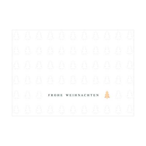 Grafikwerkstatt Klappkarte Frohe Weihnachten, helle Karte mit geprägtem Muster