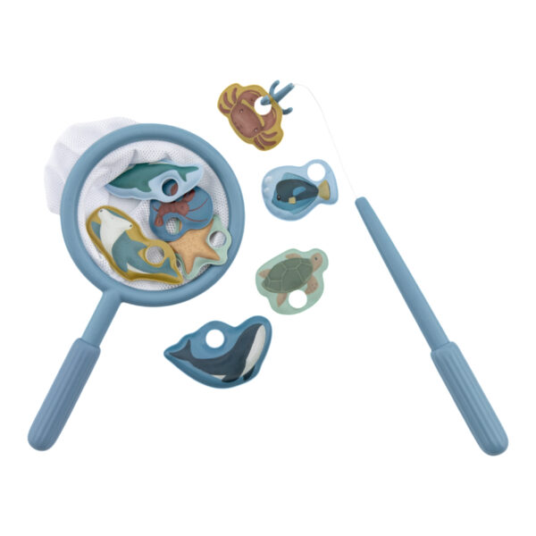 Badebecher Badewannenspiel Spielzeug Badespielzeug Badewanne Little Dutch Stofftiger Babyspielzeug Schwimmbad Urlaub Sommer Pool Wasserspielzeug Angelspiel Spiel für die Badwanne Angeln in der Badewanne