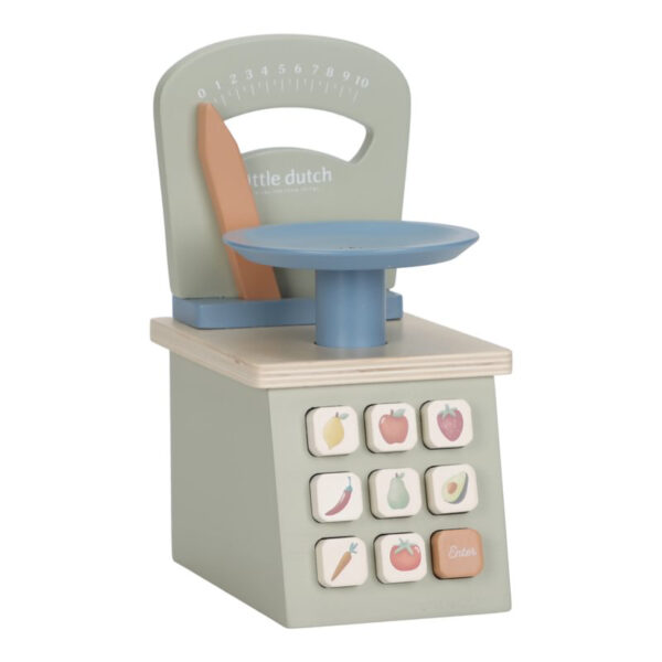 Kaufmannsladen, Waage, Kaufladen Waage, Holz, Stofftiger, Little Dutch, Motorik, Babyspielzeug, Geschenk, Geburtstagsgeschenk Kind, Erster Geburtstag, Taufgeschenk, Geburt, Taufe, Kleinkind