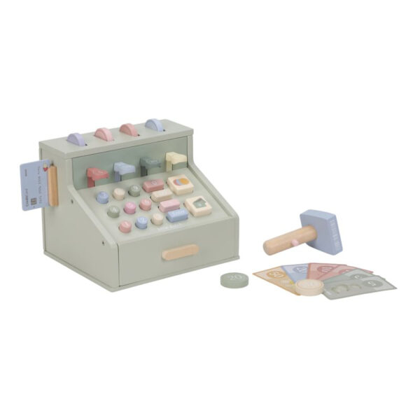 Holzspielzeugkasse mit Scanner, Spielzeugkasse, Kasse, Kinderkasse, kaufmannsladen, rollenspiel,, Motorikspielzeug, Kinderspielzeug, Spielzeug, Holzspielzeug, Activitycube, Little Dutch, Motorik, Babyspielzeug, Geschenk, Geburtstagsgeschenk Kind, Erster Geburtstag, Taufgeschenk, Geburt, Taufe, Kleinkind