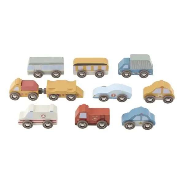 Einsatzfahrzeug, Polizei, Feuerwehr, Rettung, Auto, Bus, LKW, Holzspielzeug, Spielzeug, Regenbogen, Motorikspielzeug, Babyspielzeug, Little Dutch, Geschenke für Kinder, Babygeschenke, Stofftiger, Eisenbahn-Erweiterung, Fahrzeug-Set, Eisenbahn XL, Schienenfahrzeuge, Fahrzeuge für Eisenbahnschienen, Holzfahrzeuge