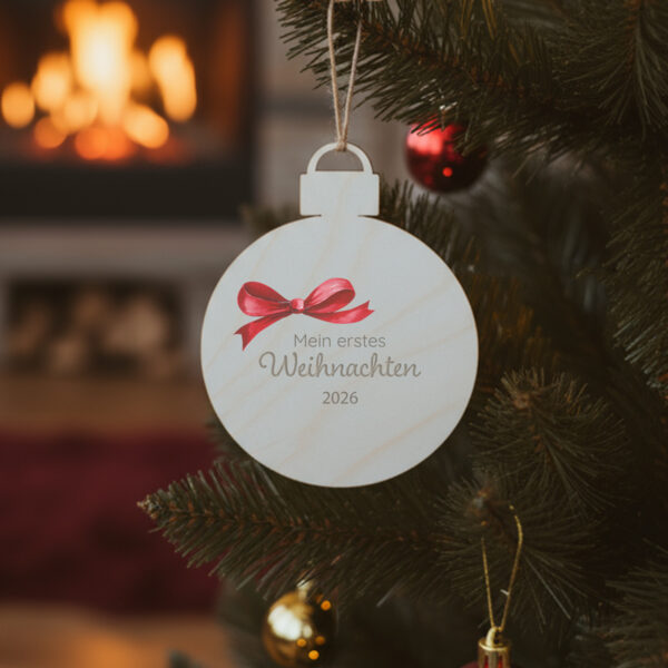 Weihnachtskugeln, Weihnachten, Weihnachtsdeko,Holzschild, Türschild, Familienname, personalisiert, personalisiertes Holzschild, Familienschild, Familie, Dekoration, Hausdekoration, Wohnungsdekoration
