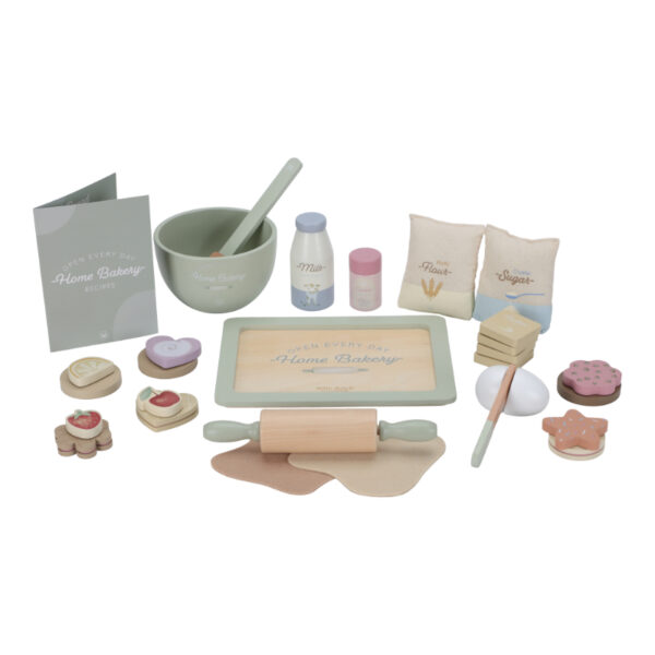 Holzbäckerset, puppenküche, Holzspielzeug, Küche, Kinderküche, Küchenspielzeug, Spielzeug, Holzspielzeug, Holz, nachhaltiges Spielzeug, Niederländisches Label, skandinavisches Spielzeug, pastell, Geschenk, bäckerset holzbackset kinderbäckerset set für kinder bäckerei
