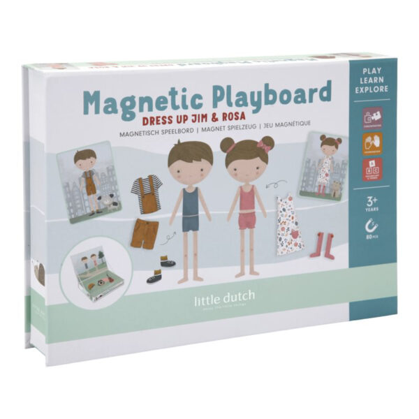Stofftiger, Little Dutch, Spiel, Spiele, Magnetspiel, Kinderspiel, Beschäftigung, Reisen, Autoreisen, Flugreisen, Spiele für unterwegs, Magnetspiel, Magnet, Magnetteile, Magnete für Kinder