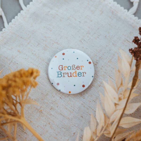 Button großer Bruder Geschwister Geburt Geschenk