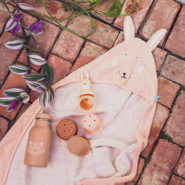 Kapuzenbadetuch Trixie Badetuch Handtuch mit Personalisierung Bestickung Hase