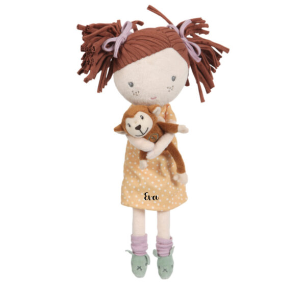 Kuschelpuppe Sophia von Little Dutch, weiche personalisierbare Stoffpuppe für Kinder, Geschenk für Kinder