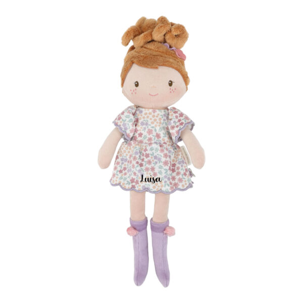 Kuschelpuppe Ava von Little Dutch, weiche personalisierbare Stoffpuppe für Kinder, Geschenk für Kinder