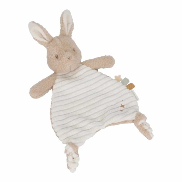 Schmusetuch Kuscheltuch Schnuffeltuch Hase mit Bestickung mit Namen personalisiert Little Dutch Stofftiger